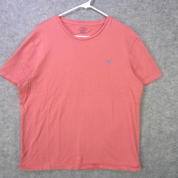 Polo Ralph Lauren Shirt Mens XL Custom Slim Fit Crewneck Tee Embroidered Pony - Picture 1 of 7